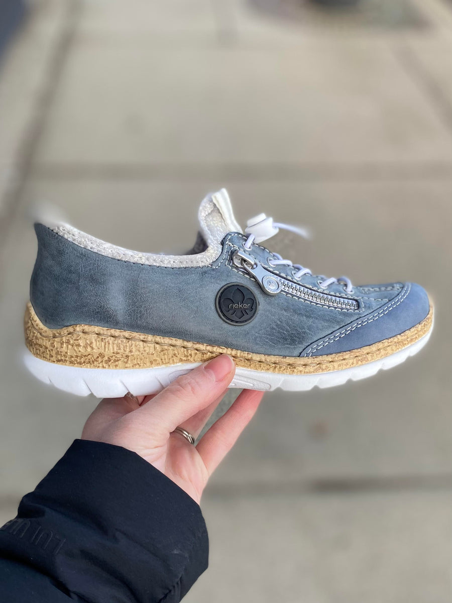 Rieker Nikita Blue *Slip-Ins* – Walk Rite Shoes