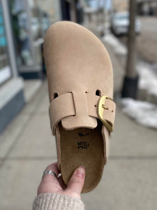 Birkenstock - Boston Big Buckle - Sandcastle – Walk Rite Shoes