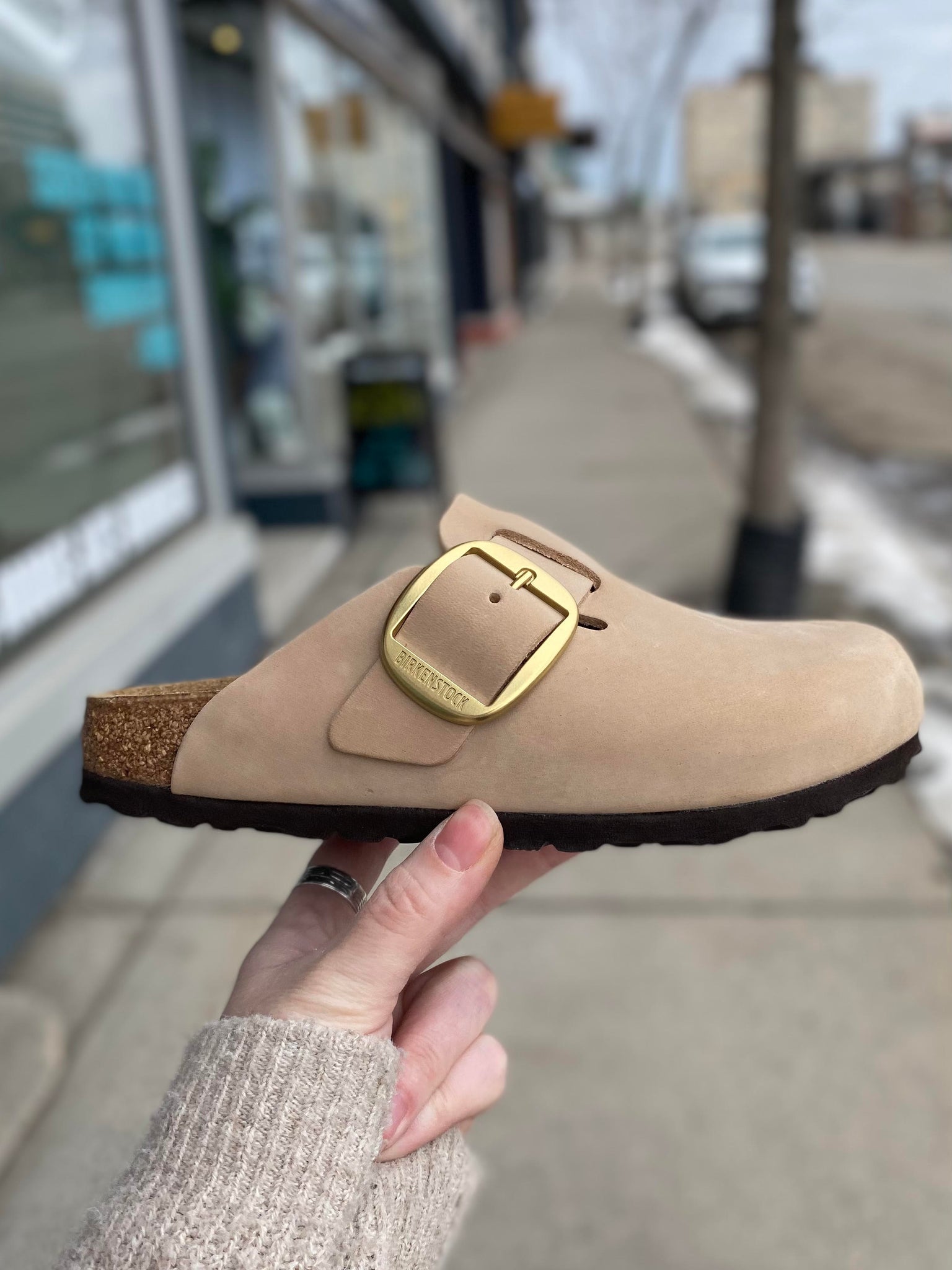 Birkenstock - Boston Big Buckle - Sandcastle – Walk Rite Shoes