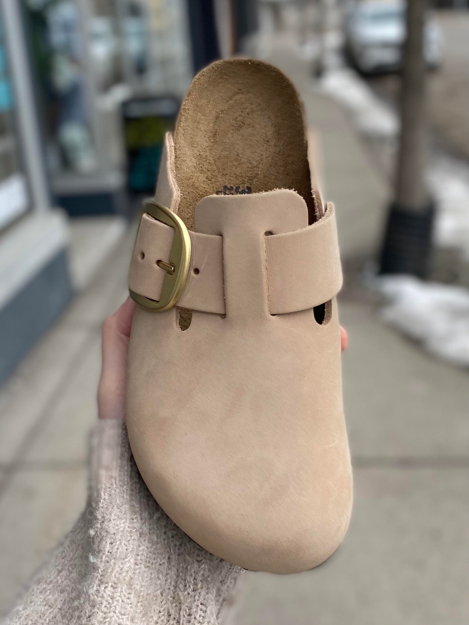 Birkenstock - Boston Big Buckle - Sandcastle – Walk Rite Shoes Birkenstock - Boston Big Buckle - Sandcastle – Walk Rite Shoes
