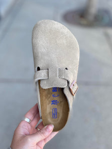 Birkenstock - Boston - Taupe *SOFT FOOTBED*