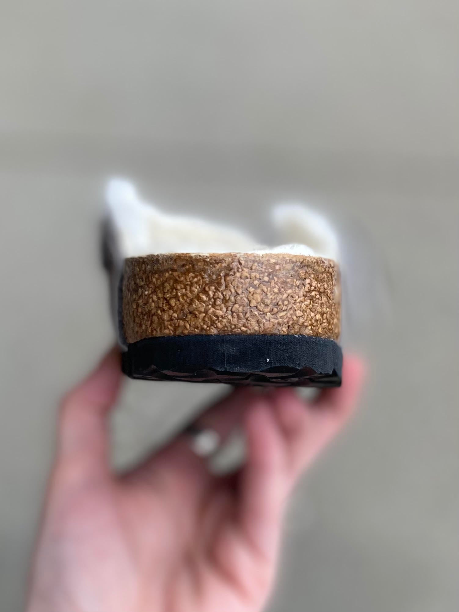 Birkenstock - Boston Shearling - Stone coin *Narrow* – Walk Rite Shoes