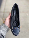 Piccadilly - Loafer Heel - Navy