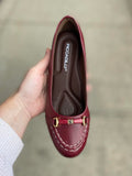 Piccadilly - Loafer Heel - Ruby