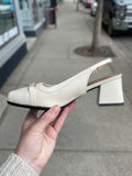 Piccadilly - Sling - Off White *WIDE*