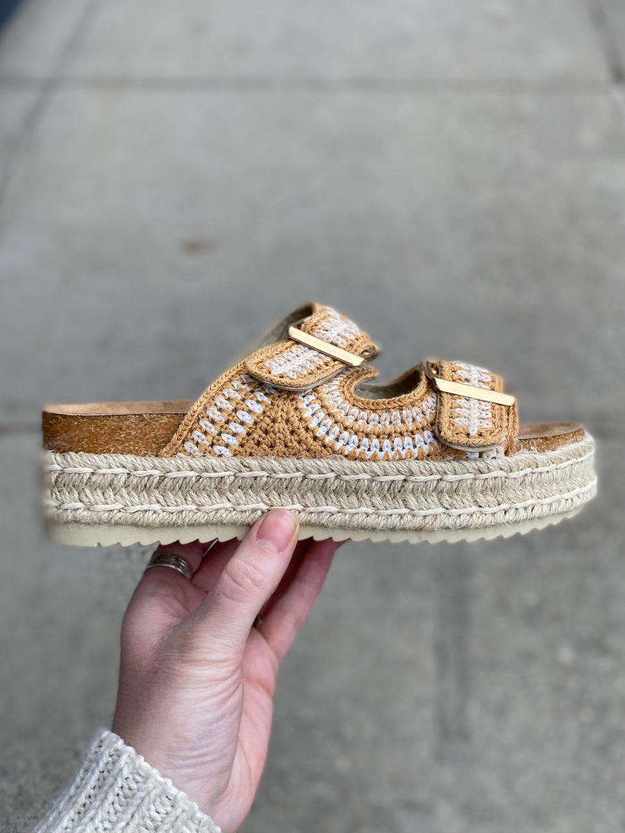 Refresh - Tex Slide - Beige – Walk Rite Shoes