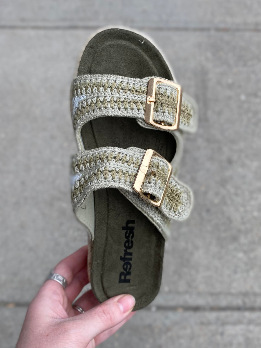 Refresh - Tex Slide - Green – Walk Rite Shoes