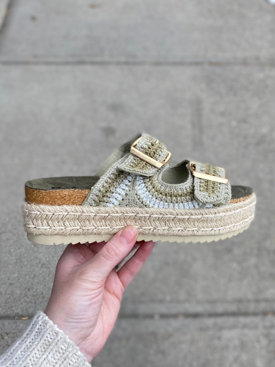 Refresh - Tex Slide - Green – Walk Rite Shoes