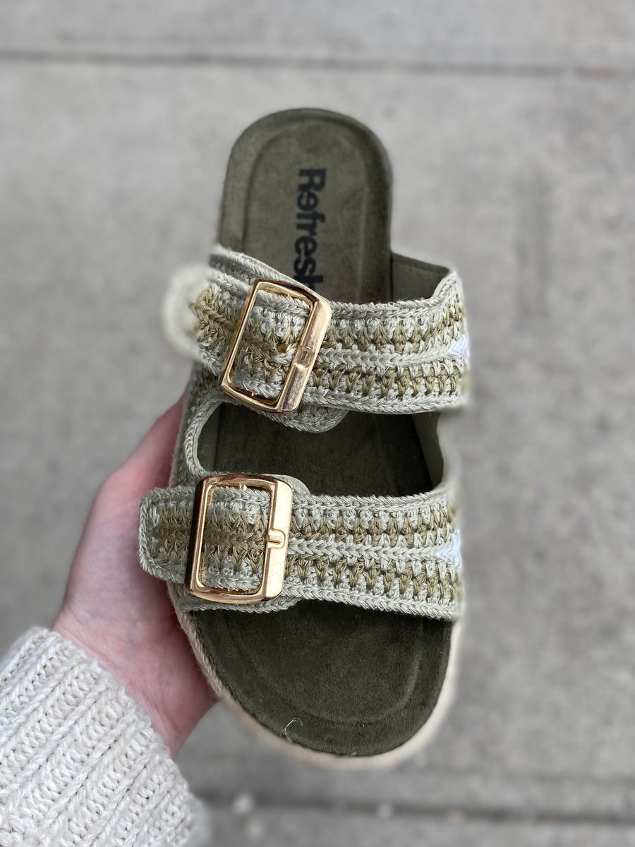 Refresh - Tex Slide - Green – Walk Rite Shoes
