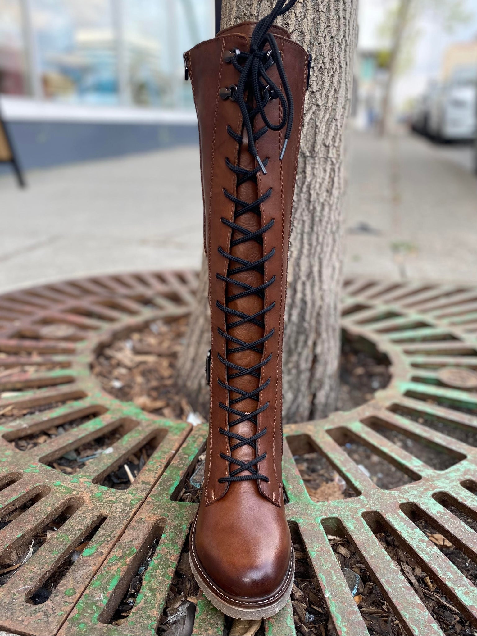 Remonte Women's Lace-Up Boots - Amaretto Brown Chukka Style With Wide ...