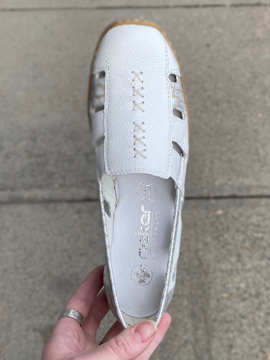 Rieker - Doris - White – Walk Rite Shoes