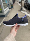 Skechers - Summits - Black/Purple *WIDE*