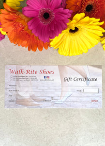 Walk-Rite Shoes Gift Card