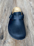 Birkenstock- Boston - Black Oiled Leather